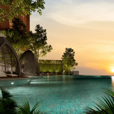 Luna Pool at Dusk